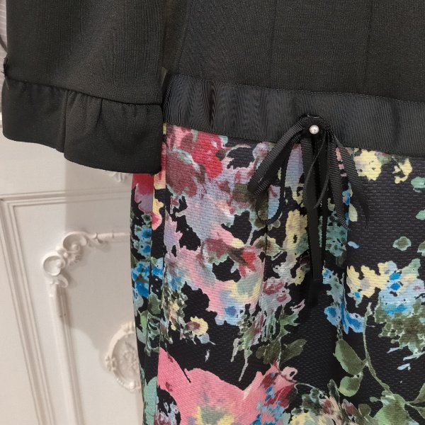 画像10: 【18,000円 →超特価 4900円＜在庫限り＞クーポン/POINT不可】ウェスト切替花柄ワンピース (10)