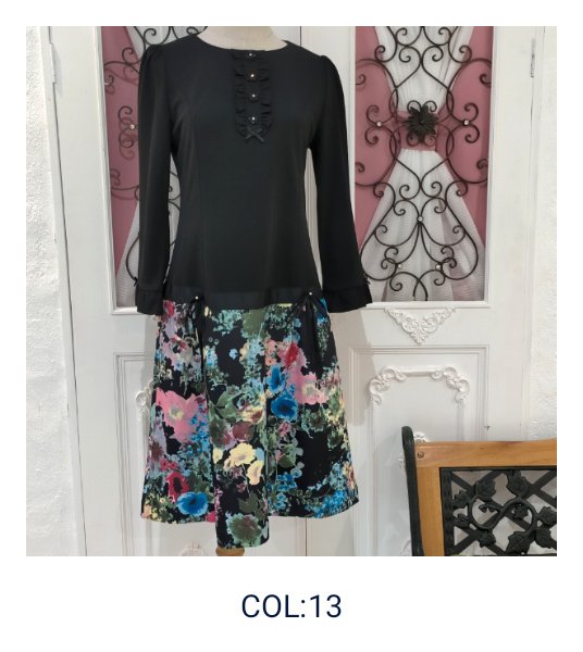 画像8: 【18,000円 →超特価 4900円＜在庫限り＞クーポン/POINT不可】ウェスト切替花柄ワンピース (8)