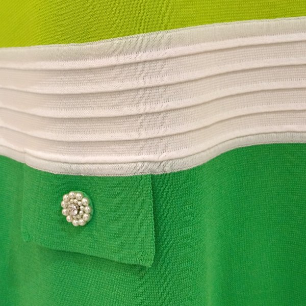 画像9: 【SuperBeauty  】★ウェスト配色ニットワンピース (9)