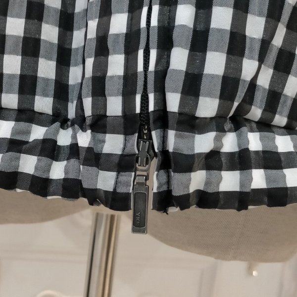 画像5: 【SuperBeauty  】★ギンガムチェック柄ジップアップブルゾン (5)