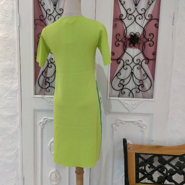 画像10: 【SuperBeauty  】★ウェスト配色ニットワンピース (10)