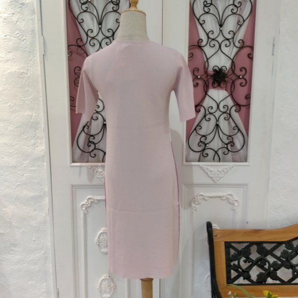 画像5: 【SuperBeauty  】★ウェスト配色ニットワンピース (5)