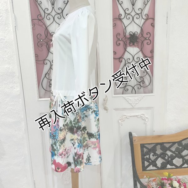 画像4: 【18,000円 →超特価 4,900円＜在庫限り＞クーポン/POINT不可】ウェスト切替花柄ワンピース (4)