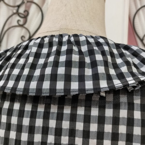 画像7: 【SuperBeauty  】★ギンガムチェック柄ジップアップブルゾン (7)