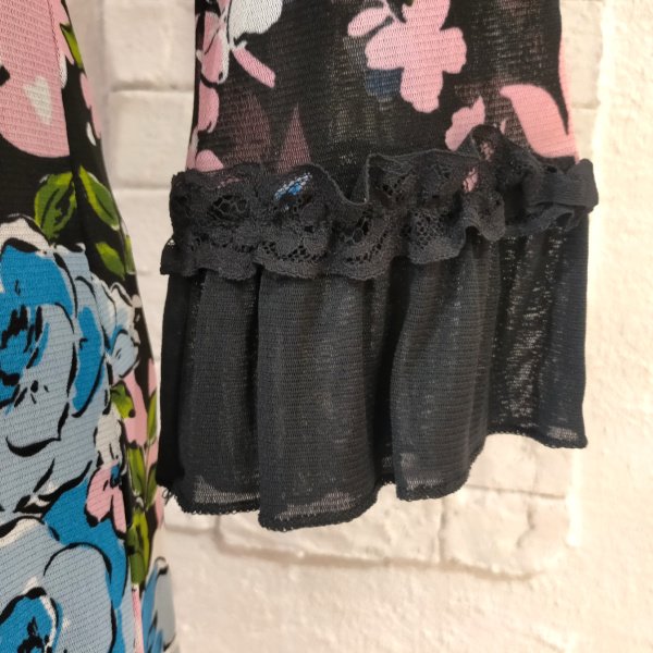 画像5: 【SuperBeauty  】花柄パワーニット素材ワンピース (5)