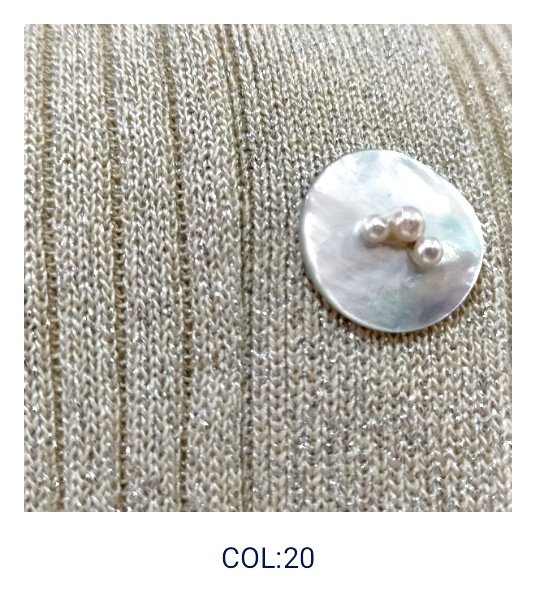 画像19: 【SuperBeauty  】袖レースラメ入りニットカーディガン (19)