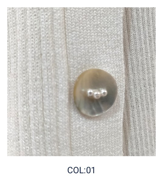 画像9: 【SuperBeauty  】袖レースラメ入りニットカーディガン (9)