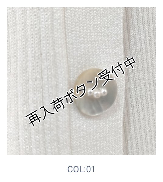 画像9: 【《半額以下+クーポン＋POINT！》SuperBeauty 】袖レースラメ入りニットカーディガン (9)