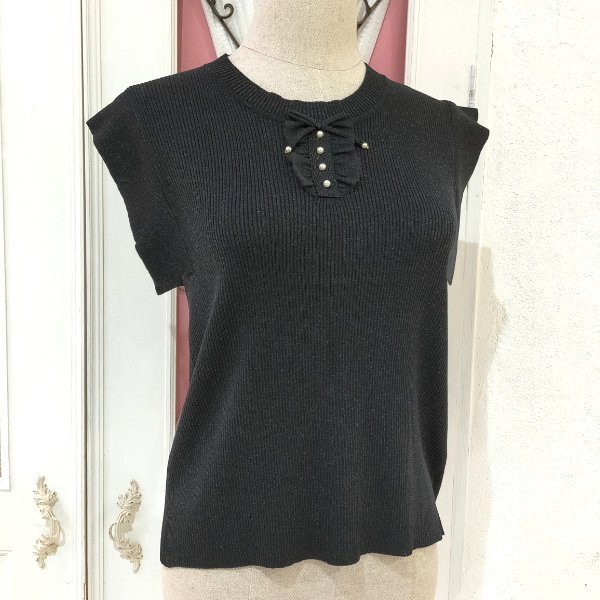 画像15: 【超特価 3,900円＜在庫限り＞クーポン/POINT不可】ラメ入りフレンチスリーブニット《送料220円代引は通常送料》 (15)