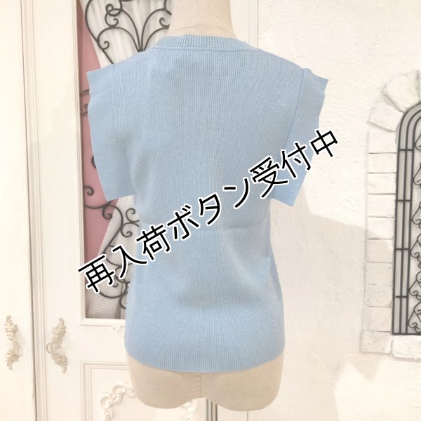 画像4: 【超特価 3,900円＜在庫限り＞クーポン/POINT不可】ラメ入りフレンチスリーブニット《送料220円代引は通常送料》 (4)
