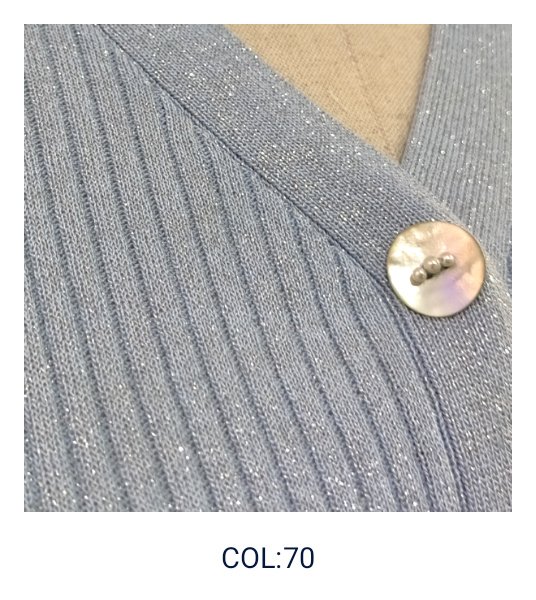 画像4: 【SuperBeauty  】袖レースラメ入りニットカーディガン (4)