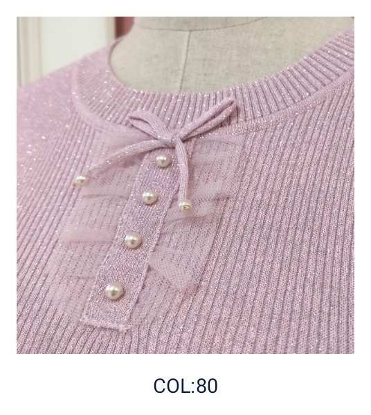 画像10: 【超特価 3,900円＜在庫限り＞クーポン/POINT不可】ラメ入りフレンチスリーブニット《送料220円代引は通常送料》 (10)