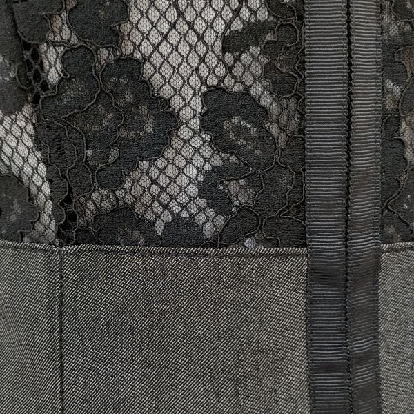 画像11: 【SuperBeauty  】デニム×レース切替ジャンパースカートワンピ (11)