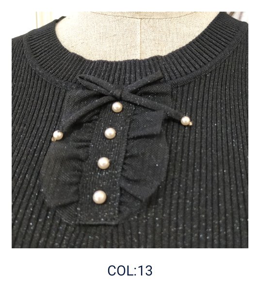 画像16: 【超特価 3,900円＜在庫限り＞クーポン/POINT不可】ラメ入りフレンチスリーブニット《送料220円代引は通常送料》 (16)