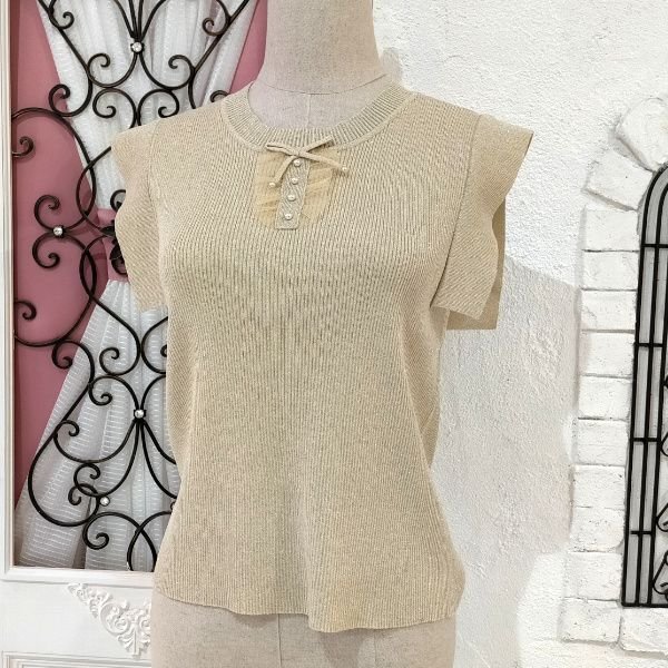 画像12: 【超特価 3,900円＜在庫限り＞クーポン/POINT不可】ラメ入りフレンチスリーブニット《送料220円代引は通常送料》 (12)