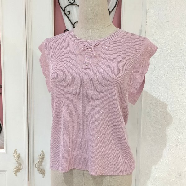 画像9: 【超特価 3,900円＜在庫限り＞クーポン/POINT不可】ラメ入りフレンチスリーブニット《送料220円代引は通常送料》 (9)