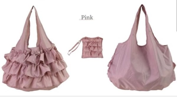 画像6: 【バッグ・小物特集　送料無料・ポイント購入不可】フリルエコバッグM (6)