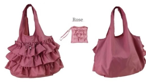 画像5: 【バッグ・小物特集　送料無料・ポイント購入不可】フリルエコバッグM (5)