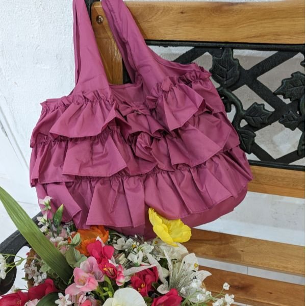 画像3: 【バッグ・小物特集　送料無料・ポイント購入不可】フリルエコバッグM (3)