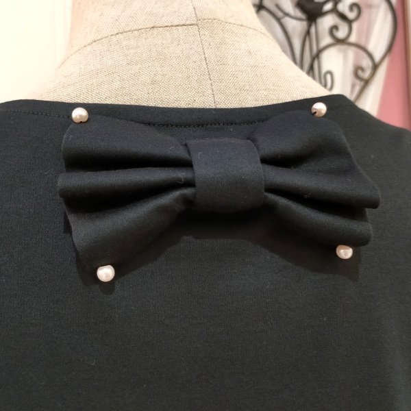 画像5: 【●50%OFF以下●さらにPOINT&クーポンOK エクラタン】1036パール付リボンティアードカットソー＜単品送料220円(代引き通常送料)＞ (5)