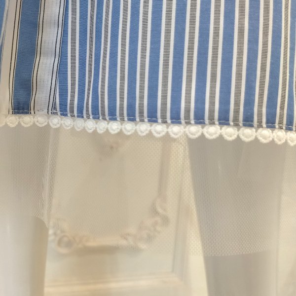 画像5: 【SuperBeauty  】裾チュールストライプ柄スカート《送料220円代引は通常送料》 (5)