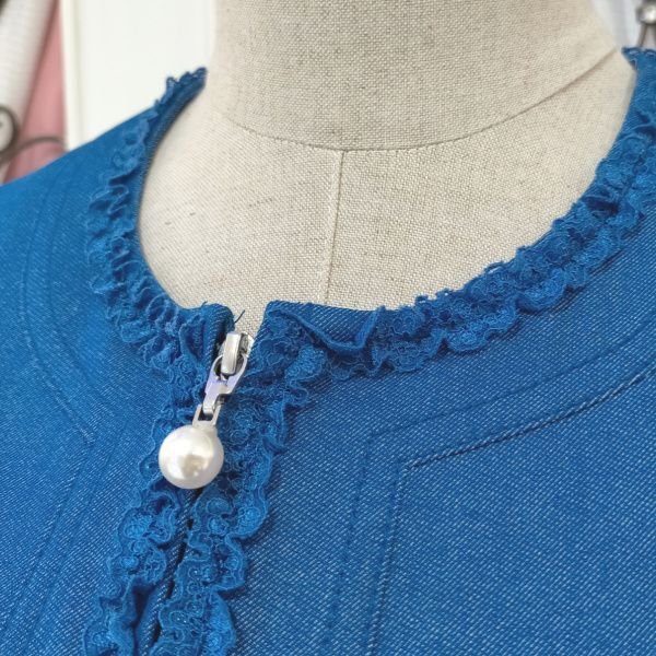 画像11: 【SuperBeauty  】★デニム×レース使いジャケット (11)