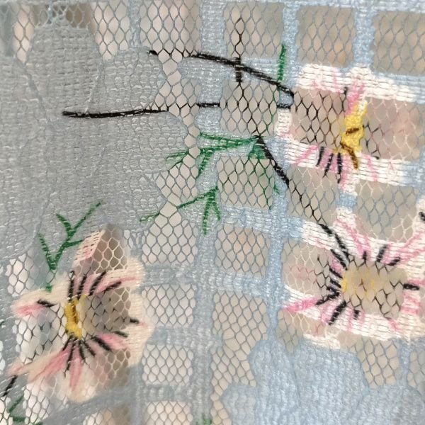 画像6: 【SuperBeauty  】透かし格子柄×花プリントの ジップアップVネックジャケット (6)