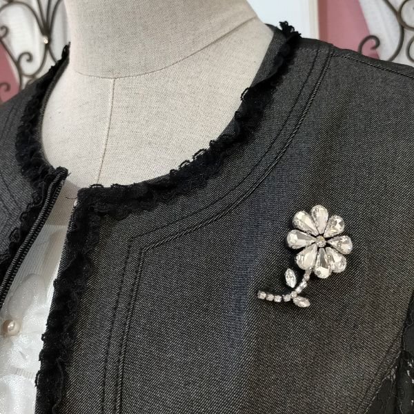 画像6: 【SuperBeauty  】★デニム×レース使いジャケット (6)