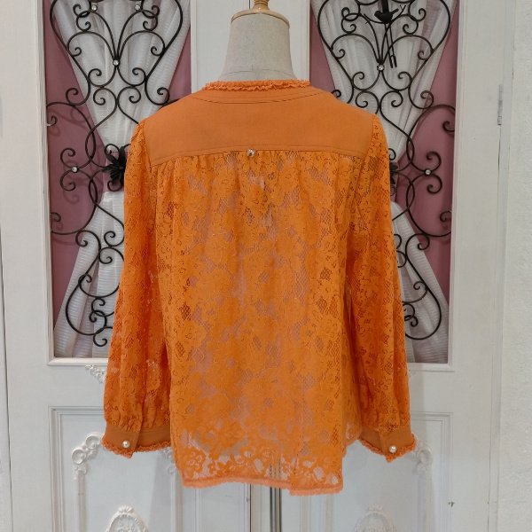 画像4: 【SuperBeauty  】★デニム×レース使いジャケット (4)