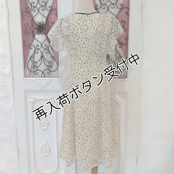 画像7: 【《半額以下+クーポン＋POINT！》SuperBeauty 】フロッキープリントドット柄ワンピース (7)