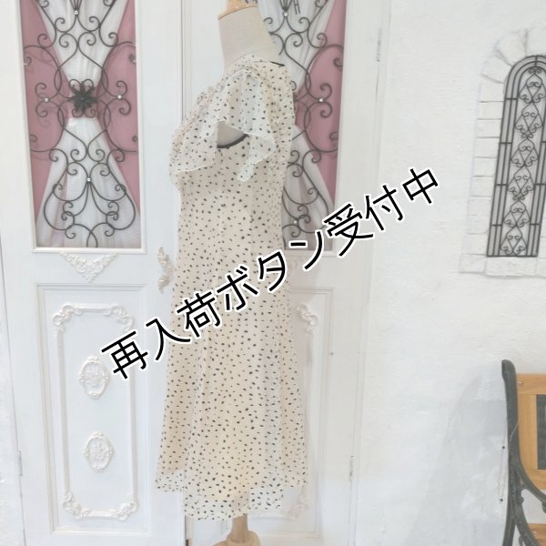 画像5: 【《半額以下+クーポン＋POINT！》SuperBeauty 】フロッキープリントドット柄ワンピース (5)