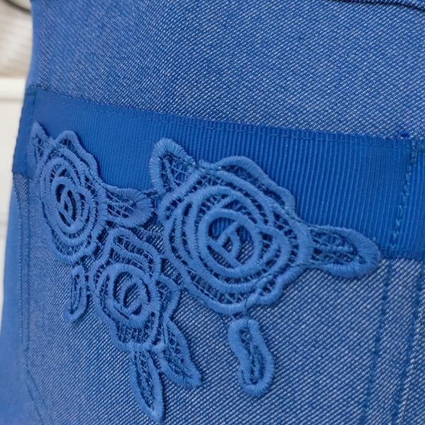 画像7: 【SALE 50%OFF＋ポイント利用可 】★裾レースデザインデニムパンツ (7)