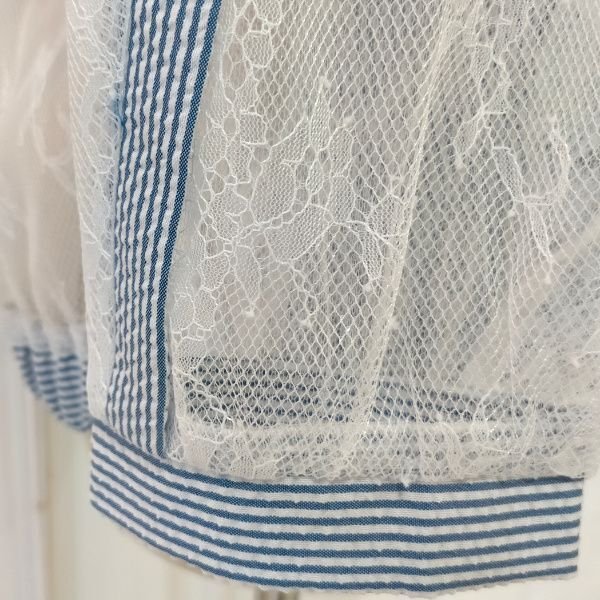 画像5: 【SuperBeauty  】レース×サッカー地切替パーカー (5)