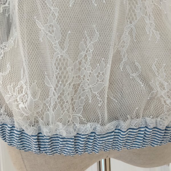 画像8: 【SuperBeauty  】レース×サッカー地切替パーカー (8)