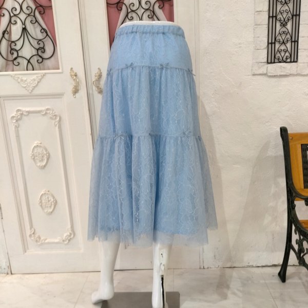 画像8: 【15,000円 →超特価 2,900円＜在庫限り＞クーポン/POINT不可】レース素材ギャザースカート (8)