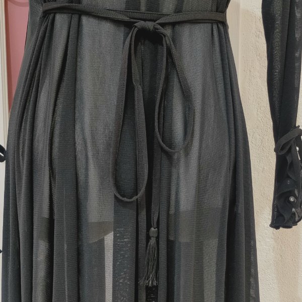 画像20: 【超特価 3,900円＜在庫限り＞クーポン/POINT不可】袖パール付パワーネット素材カーディガン《送料220円代引は通常送料》 (20)