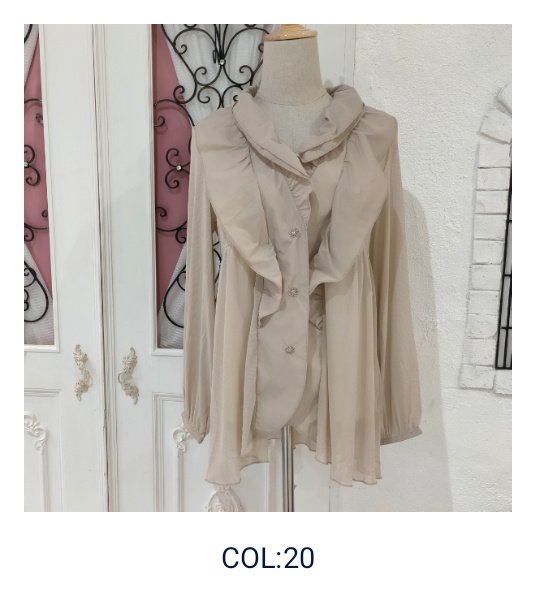 画像15: 【SuperBeauty  】★タフタ×パワーネット素材カーディガン《送料220円代引は通常送料》 (15)