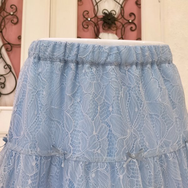 画像3: 【15,000円 →超特価 2,900円＜在庫限り＞クーポン/POINT不可】レース素材ギャザースカート (3)