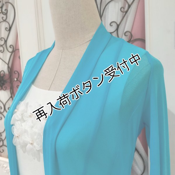 画像9: 【超特価 3,900円＜在庫限り＞クーポン/POINT不可】袖パール付パワーネット素材カーディガン《送料220円代引は通常送料》 (9)