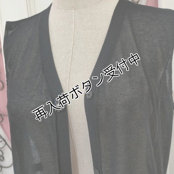 画像3: 【今週の追加 17,000円 →超特価 4,900円＜在庫限り＞クーポン/POINT不可】レース使いニットロングジレ (3)