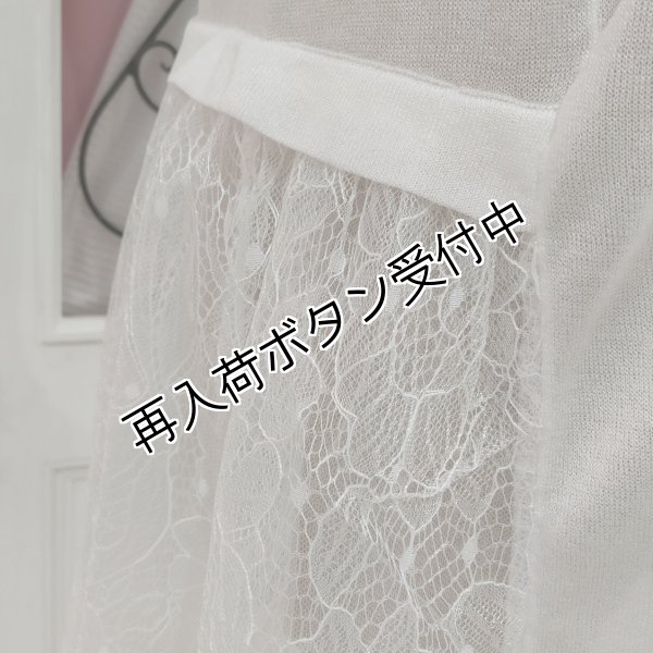 画像10: 【今週の追加 17,000円 →超特価 4,900円＜在庫限り＞クーポン/POINT不可】レース使いニットロングジレ (10)