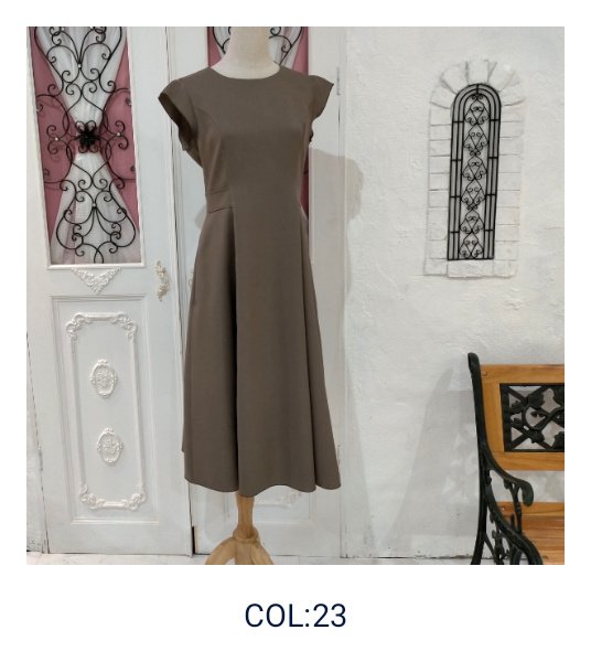 画像14: 【50%OFF＋ポイント利用可 Pont Neuf 2024】手洗い可 接触冷感 キャップスリーブフィット＆フレアシルエットワンピース＜送料無料＞ (14)