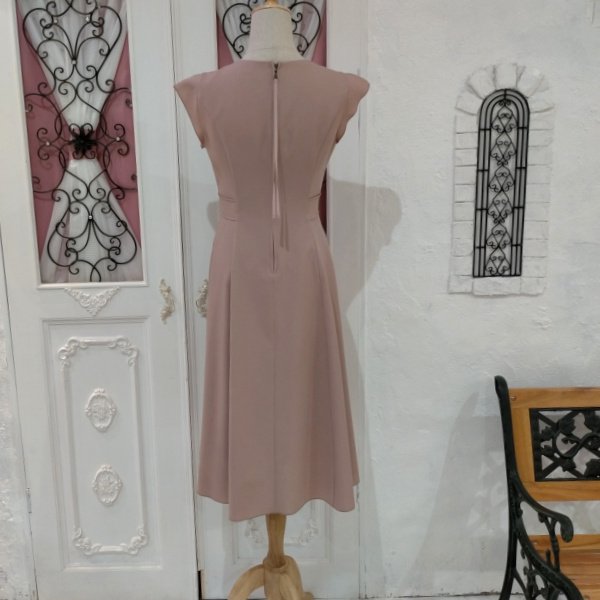 画像12: 【50%OFF＋ポイント利用可 Pont Neuf 2024】手洗い可 接触冷感 キャップスリーブフィット＆フレアシルエットワンピース＜送料無料＞ (12)