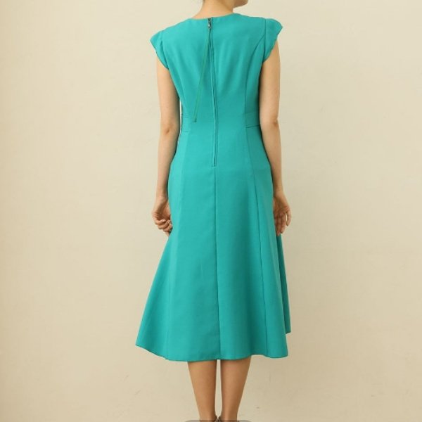 画像5: 【50%OFF＋ポイント利用可 Pont Neuf 2024】手洗い可 接触冷感 キャップスリーブフィット＆フレアシルエットワンピース＜送料無料＞ (5)