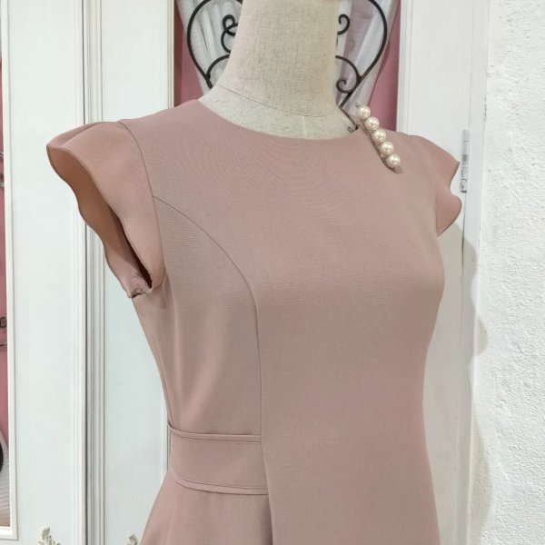 画像8: 【50%OFF＋ポイント利用可 Pont Neuf 2024】手洗い可 接触冷感 キャップスリーブフィット＆フレアシルエットワンピース＜送料無料＞ (8)