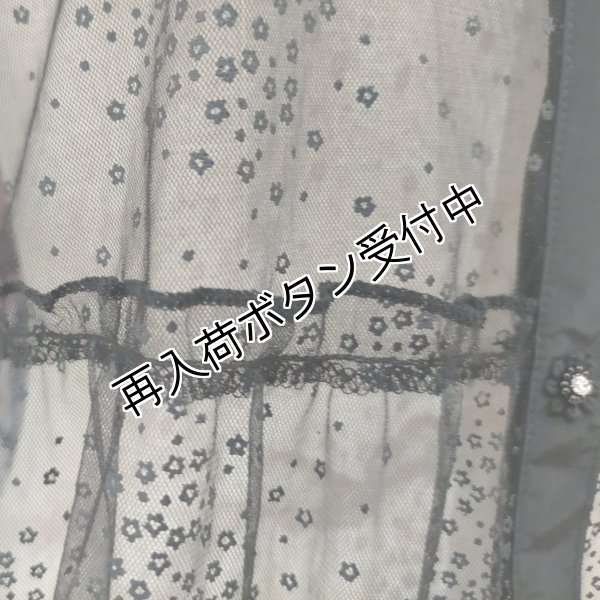 画像6: 【今週の追加 超特価 4,900円＜在庫限り＞クーポン/POINT不可】チュールドット柄ロングブラウス《送料220円代引は通常送料》 (6)