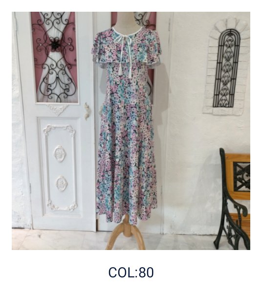 画像11: 【SuperBeauty  】ショルダー小花プリントロングワンピース (11)