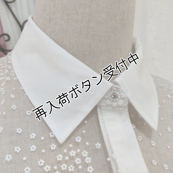 画像10: 【今週の追加 超特価 4,900円＜在庫限り＞クーポン/POINT不可】チュールドット柄ロングブラウス《送料220円代引は通常送料》 (10)