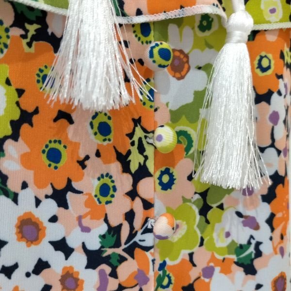 画像5: 【SuperBeauty  】ショルダー小花プリントロングワンピース (5)