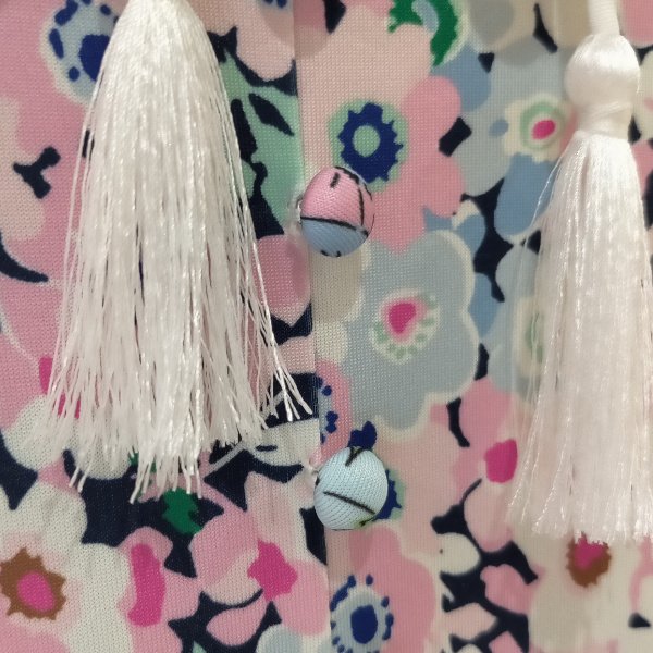 画像12: 【SuperBeauty  】ショルダー小花プリントロングワンピース (12)